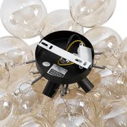 Smart-Deckenleuchte-schwarz-mit-Bernsteinglas-inkl.-4-Wifi-G9---Uvas