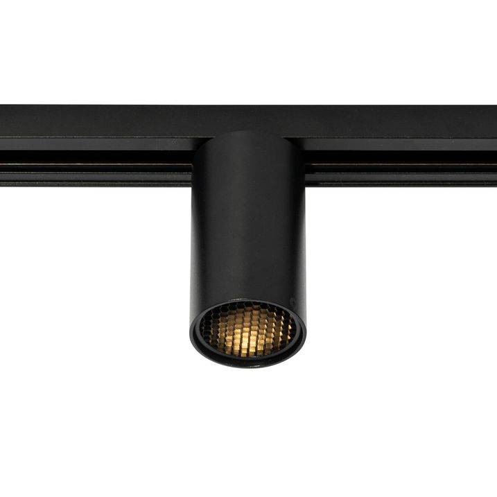 1 Fazlı Ray Sistemi İçin Modern Siyah Spot Lamba GU10 50mm - Iconic Ruby Honey