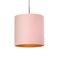 Ripatslamp roosa sametkattega kuldse sisemusega 40 cm - Combi