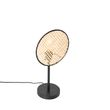Lampă-de-masă-rustică-neagră-cu-ratan-25-cm---Kata