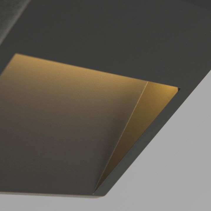 Conjunto de 2 Apliques Modernos Cinza Escuro com LED - Gem 2
