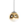 Art-Deco-Hängelampe-schwarz-mit-Goldglas-20-cm---Pallon