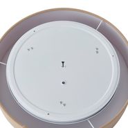 Moderné-stropné-svietidlo-sivohnedé-so-zamatovým-tienidlom-46-cm-3-svetlá---Luz