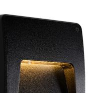 Set-mit-6-schwarzen-quadratischen-Außenwandleuchten-inkl.-LED-IP65---Gem
