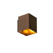 Aplique-moderno-bronce-oscuro-cuadrado---Sola