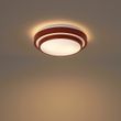 Plafonnier-moderne-Walden,-sienne-et-blanc,-34cm,-2-lumières,-IP44