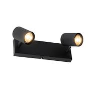 Plafon-moderno-preto-2-luzes-ajustável-retangular---Jeana