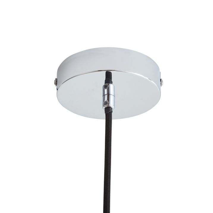 Retro hanglamp chroom 50cm - Titus