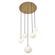 Art-Deco-piekaramā-lampa-zelta-krāsā-ar-opāla-stiklu-5-gaismas---Yani