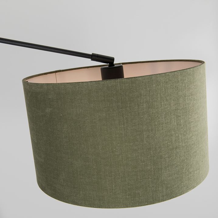 Ripatslamp must koos lambivargiga 35 cm roheline reguleeritav 2-valgusti - Blitz