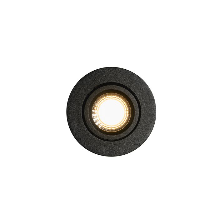 Комплект от 6 вградени спота черни, накланящи се 6,5 см, включително LED IP54 Ultra Slim - Pupil