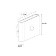 Lampada-da-parete-nera-Sensore-Lux-Magnetico-Incl.-LED-Ricaricabile---Batt