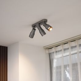 Rounded Ceiling Spotlight Gunmetal GU10 50mm 3-Light - Stanley