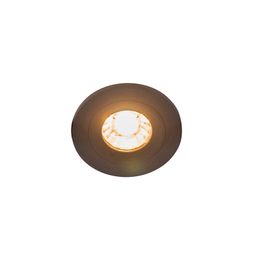 Moderan ugradni reflektor crni okrugli IP44 - Xena