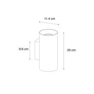 Designerska-lampa-ścienna-biała-okrągła---Sab