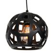 Suspension-industrielle-noire-ronde-3-lumières---Bobby