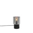 Art-Deco-stolní-lampa-černá-s-kouřovým-sklem---Laura