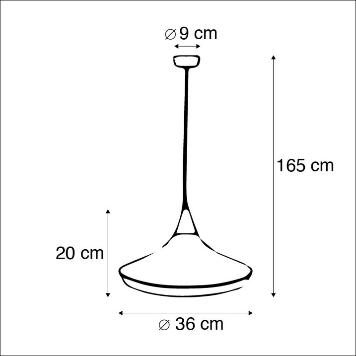 Vintage hanging lamp gold - Duke A