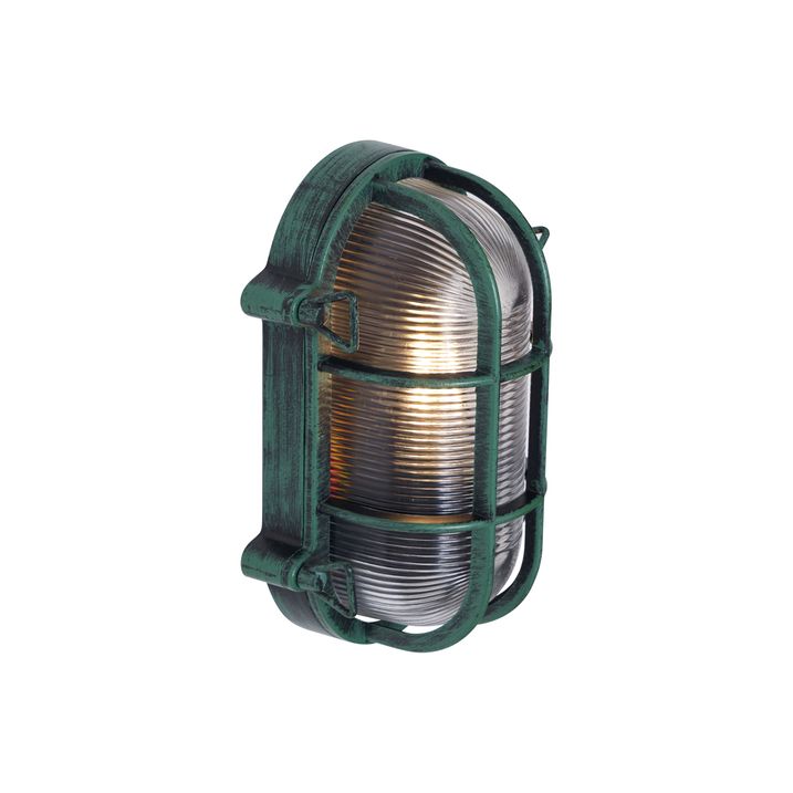 Utendørs Vegglampe Grønn Oval IP44 - Noutica
