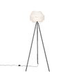Lampadaire-moderne-noir-avec-abat-jour-blanc---Cloth