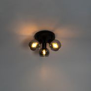 Smarte-Deckenleuchte-schwarz-mit-Rauchglas-inkl.-3-Wifi-P45---Vidro