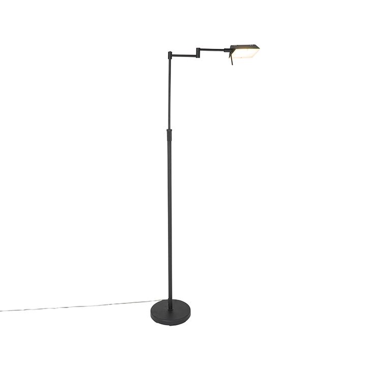 Design gulvlampe sort inkl. LED med touch-dæmper - Notia