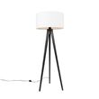 Candeeiro-de-pé-tripé-preto-com-abaajur-branco-50-cm---Tripod-Classic
