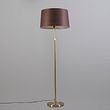 Stojaca-lampa-zlatá/mosadzná-s-hnedým-tienidlom-45-cm-nastaviteľná---Parte