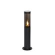 Moderné-vonkajšie-stĺpové-svietidlo-čierne-45-cm-IP44---Rox