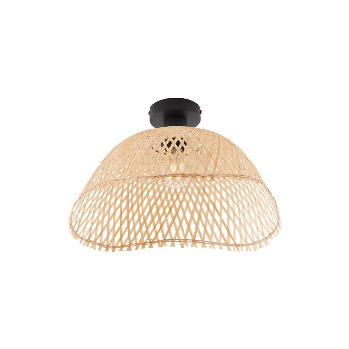 Tavani Art Deco E zezë me Bambu natyral 40cm - Alka