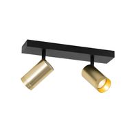 Foco-de-teto-preto-com-dourado-ajustável-2-luzes---Jeana-Luxe