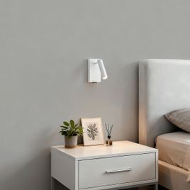 Moderne wandlamp wit verstelbaar met USB-C - Croft
