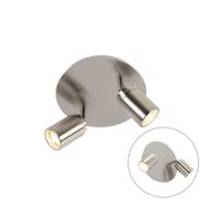 Moderno-kupaonsko-reflektorsko-svjetlo-čelik-2-svjetla-IP44---Ducha