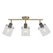 Faretto-da-soffitto-di-design-bronzo-con-vetro-trasparente-3-luci---Domo