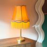 Klassieke tafellamp messing met granny kap goud 30 cm - Simplo