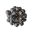 Candeeiro-de-teto-design-preto-com-vidro-fumê-6-luzes---Uvas