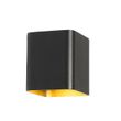Applique-murale-moderne-noire-avec-LED-IP54-carrée---Evi