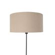 Floor-Lamp-Black-Adjustable-with-Light-Brown-Lampshade-50-cm---Parte