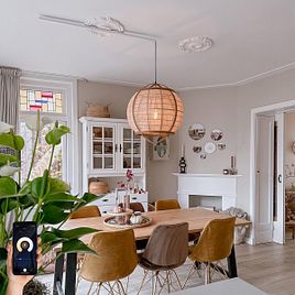 Pametna viseća lampa braon 50 cm uklj. Wifi G95 - Pascal