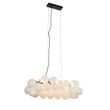 Hanglamp-zwart-met-opaal-glas-8-lichts-langwerpig---Uvas