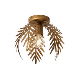 Vintage plafondlamp goud 24 cm - Botanica