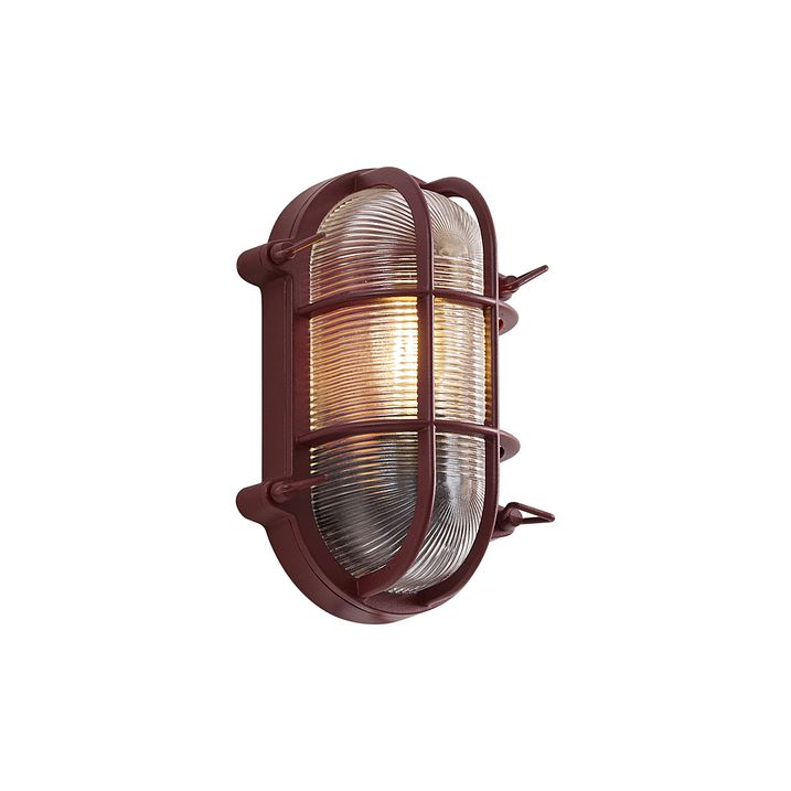 Lampada da parete per esterni rosso scuro IP44 - Noutica