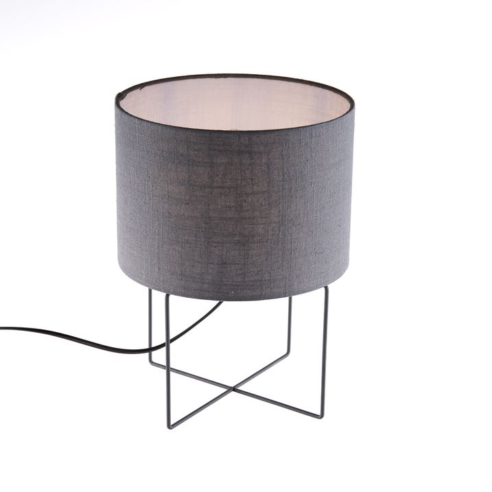 Lampe de table moderne grise - Hina