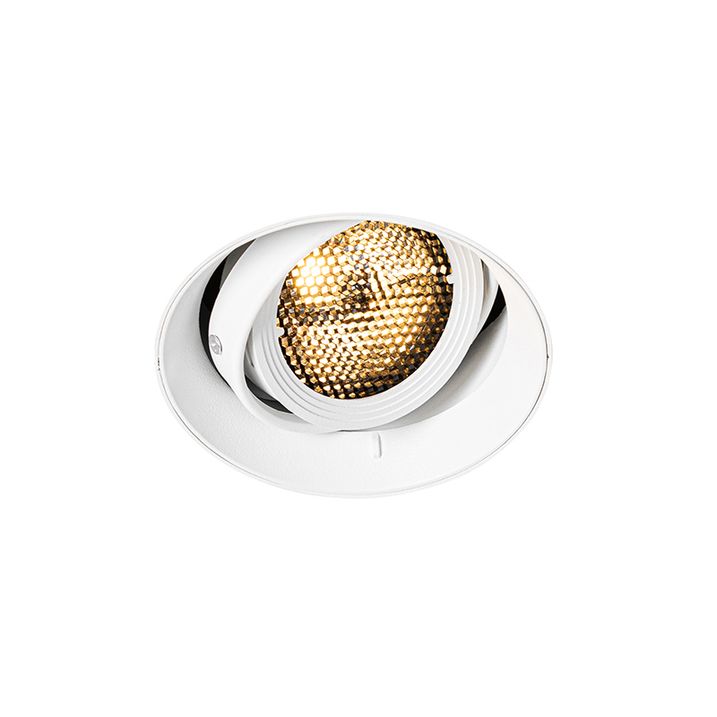 Moderan ugradni reflektor bijele boje GU10 AR70 okrugli bez okvira - Oneon Honey