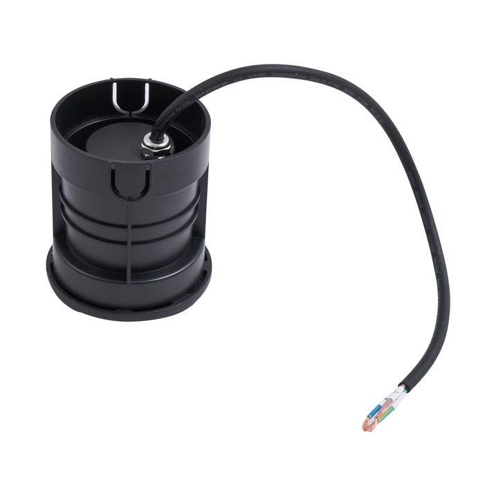 6 modernių įleidžiamų į žemę šviestuvų rinkinys juodas GU10 50 mm 2 šviesų efektas IP65 - Cellar