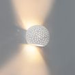 Moderne-wandlamp-wit-gips-bol-met-lichteffect---Blur