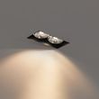 Foco-empotrado-moderno-negro-GU10-AR70-sin-marco-2-luces---Oneon