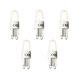 Sada 5 LED vláknových žiaroviek G9 1,8 W 170 lm 2300 K