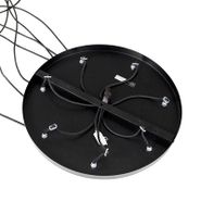 Karājas-lampa-melna-ar-zelta-iekšpusi-7-gaismām---Crooked-Cluster