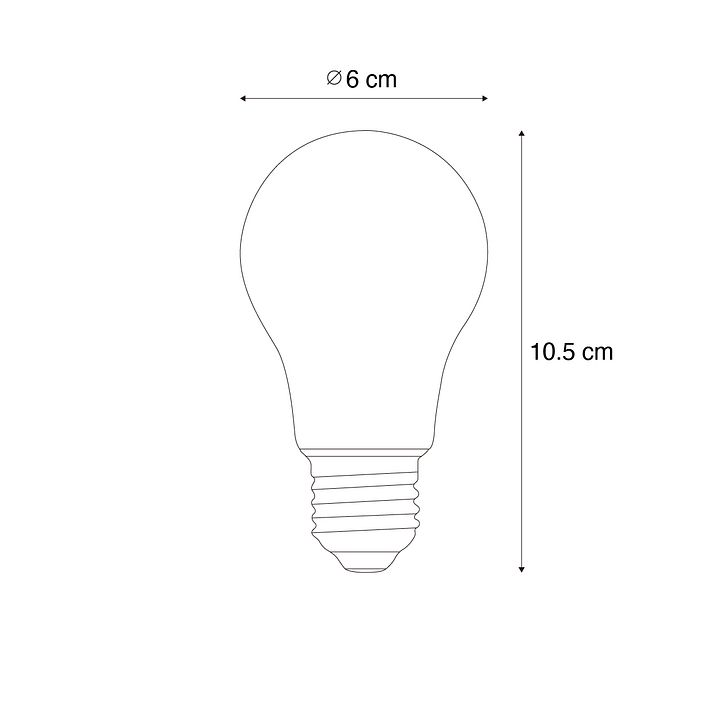 5 darabos okos E27 dimmelhető LED izzó készlet A60 átlátszó 7W 806 lm 2700-6500K